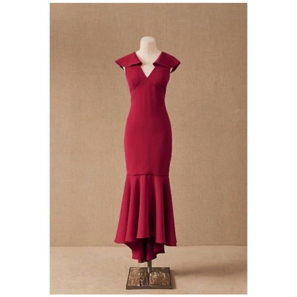 NWT BHLDN Sachin & Babi Nonnette Flutter Sleeve Dress Fuschia Pink Mermaid 4